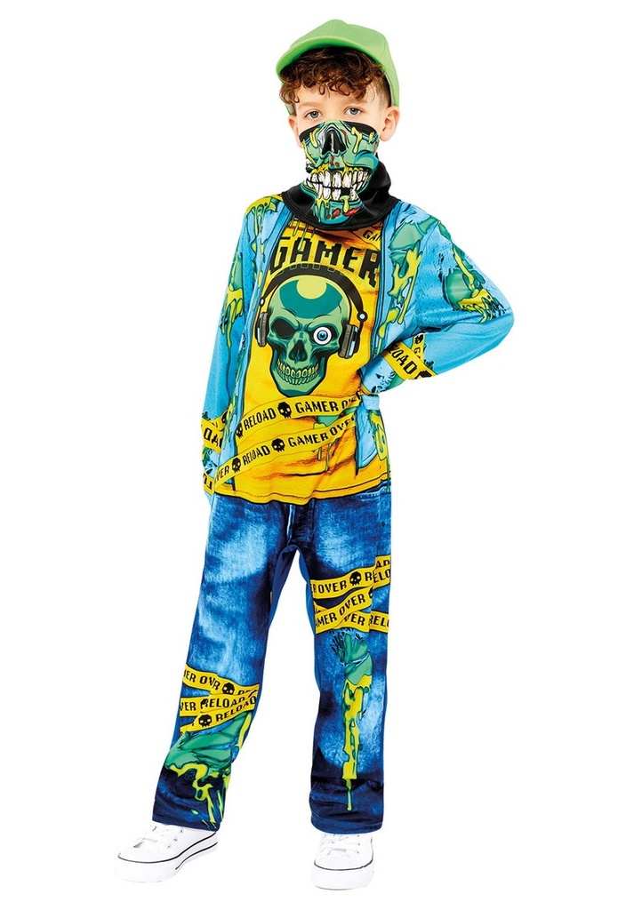 Gaming Zombie Child Costume - Age 10 to 12 Years