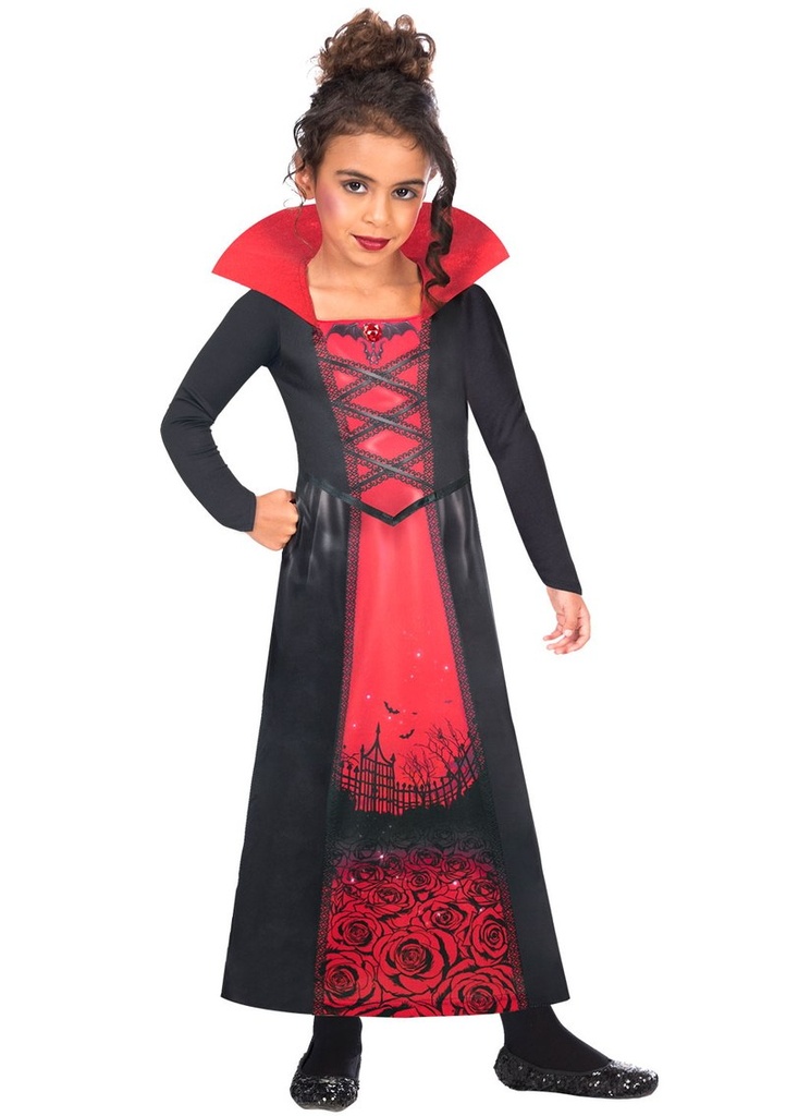 Halloween Rose Vampiress Girl Costume - Age 3 to 4 Years