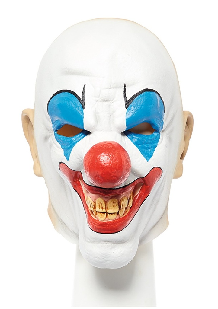 Latex Bald Clown Mask