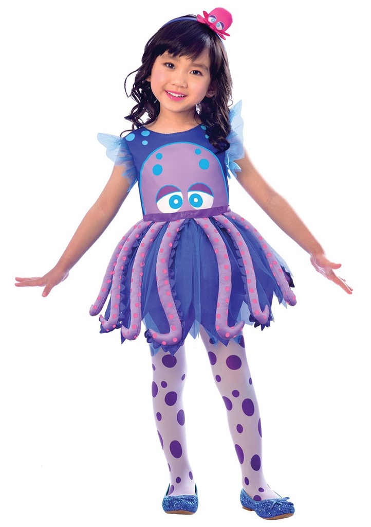 Little Octopus Girl Costume - Age 7 to 8 Years