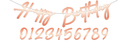 Happy birthday Letter Banner Add Any Age Lush Blush - 100cm