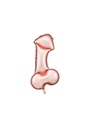 Hens Rose Gold Penis Foil Balloon 55.5x112cm