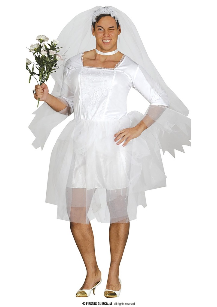 Funny Male Bride - Adult Size Medium (48-50)