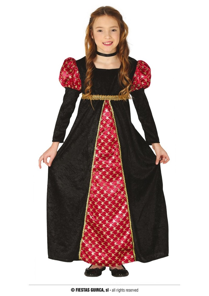 Medieval Lady Girl Costume - Age 10 to 12 Years
