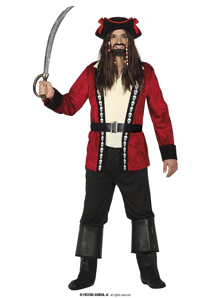 Skull Island Pirate Man - Adult Size Extra Large (54-56)