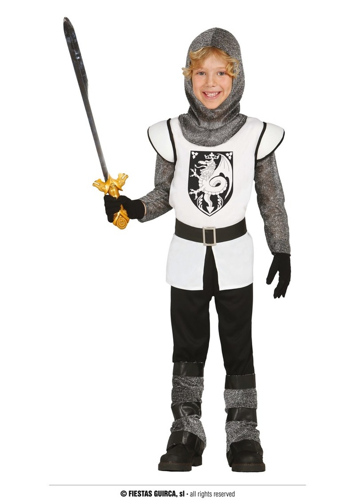 Medieval Knight Boy Costume - Age 5 to 6 Years