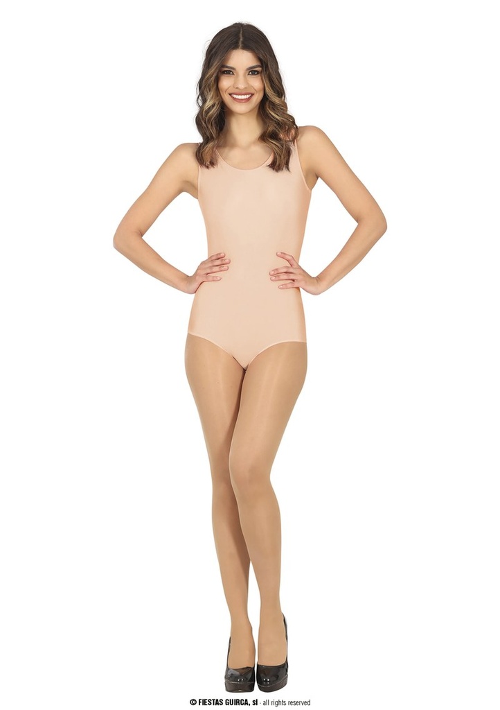 Leotard Sleeveless Flesh - Adult Size Medium (38-40)