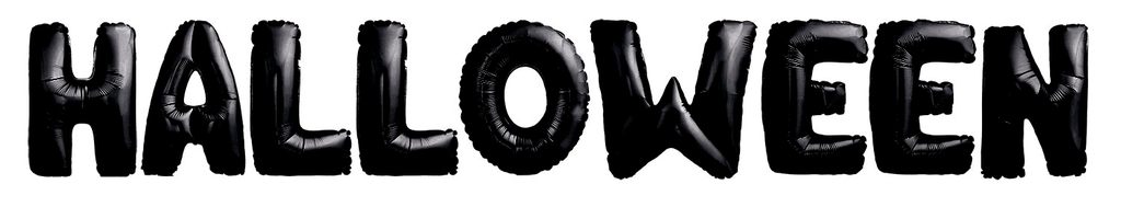 Halloween Foil Balloon Black 40cm - 9pcs