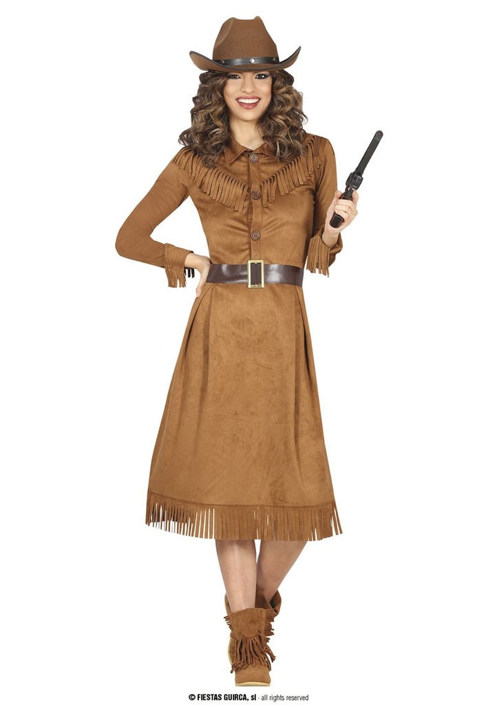 Western Lady Costume - Adult Size Large (42-44)