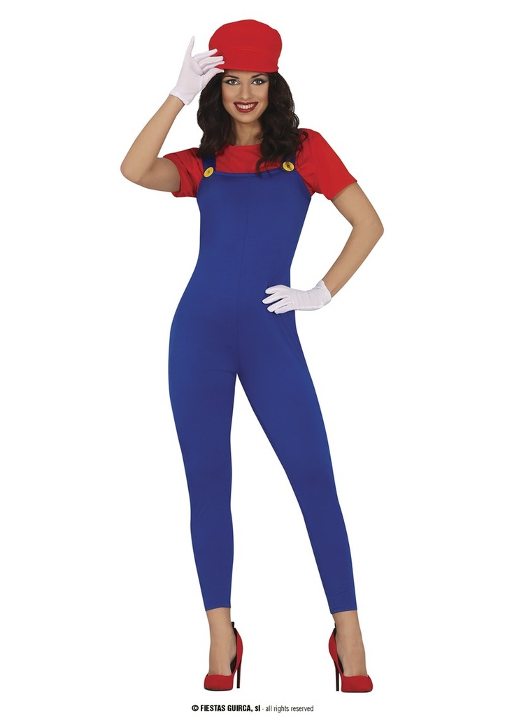 Mario Train Driver Lady - Adult Size Large (42-44)