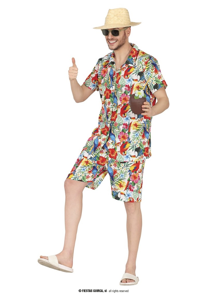 Hawaiian Party Guy - Adult - Adult Size Large 52-54)