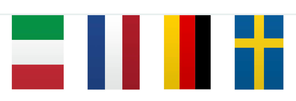 [29407] Bunting Garland Europe Flags Banner  - 10m