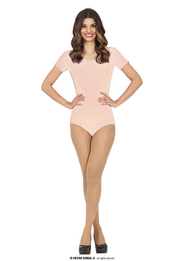 Leotard Short Sleeve Flesh - Adult - Adult Size Large (42-44)
