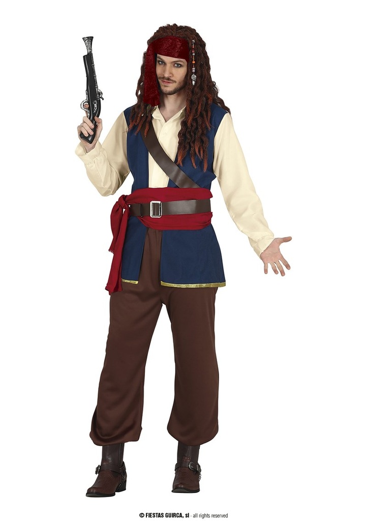 Jack The Pirate Man Costume - Adult Size Extra Large (54-56)