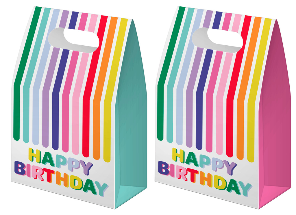[27799] Gift bags Stripetastic 15x22x6cm - 6pcs