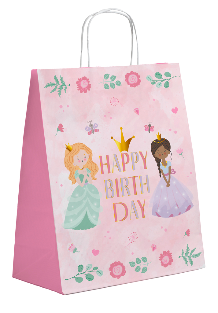 [27491] Gift Bags Pretty Princess 20 x 27cm - 6pcs