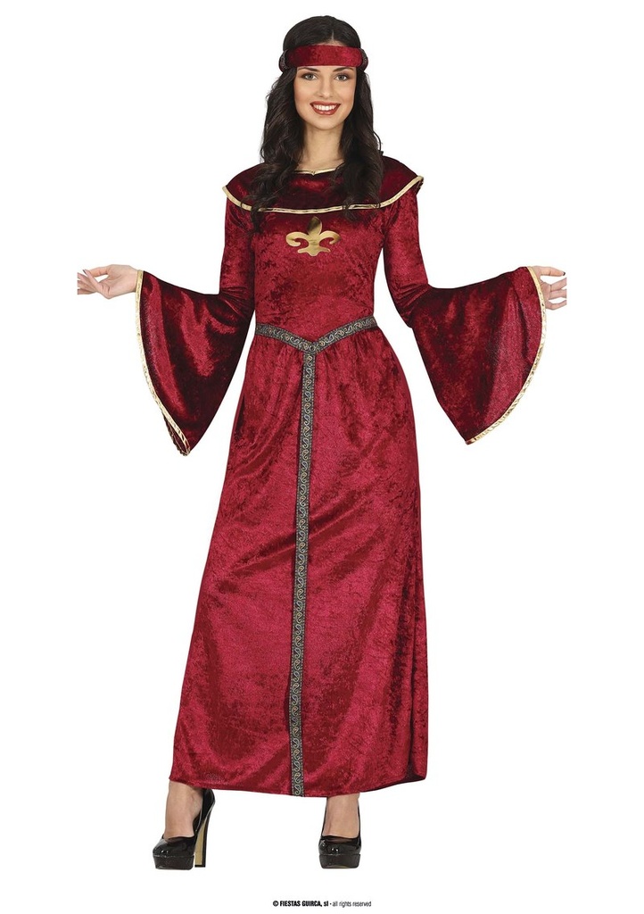 Medieval Princess Lady Costume - Adult Size Medium (38-40)