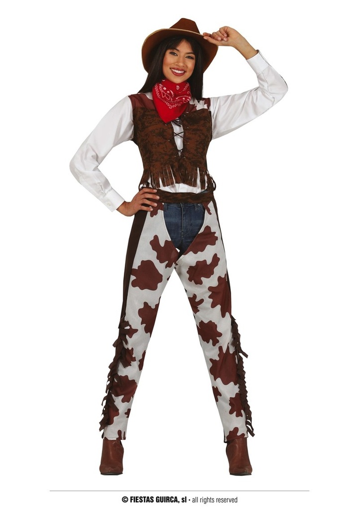Wild West Cowgirl Costume - Adult Size Large (42 44)