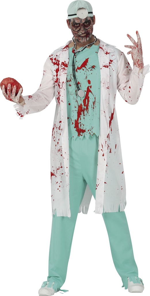 Zombie Doctor Costume - Adult Size Medium (48-50)
