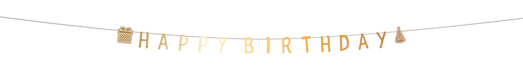 [25048] Letter Banner - Happy Birthday - Shining Glam - 2m
