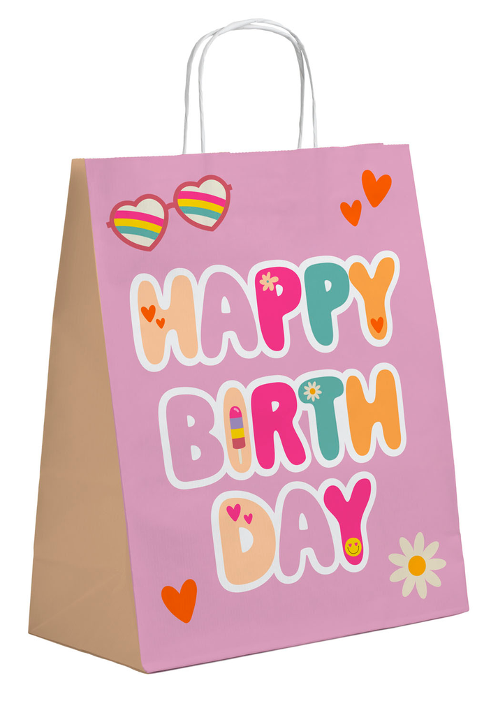 [25036] Gift Bags - Boho Girlz - 20 x 27cm - 6pcs