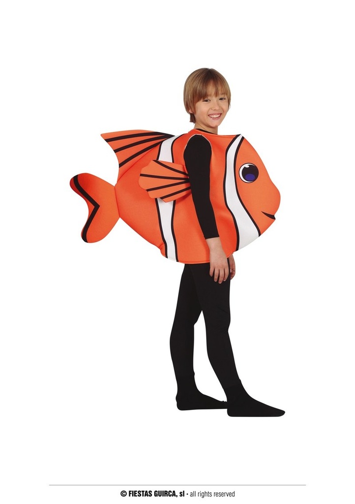Fish Nemo Costume - Age 3 to 4 Years