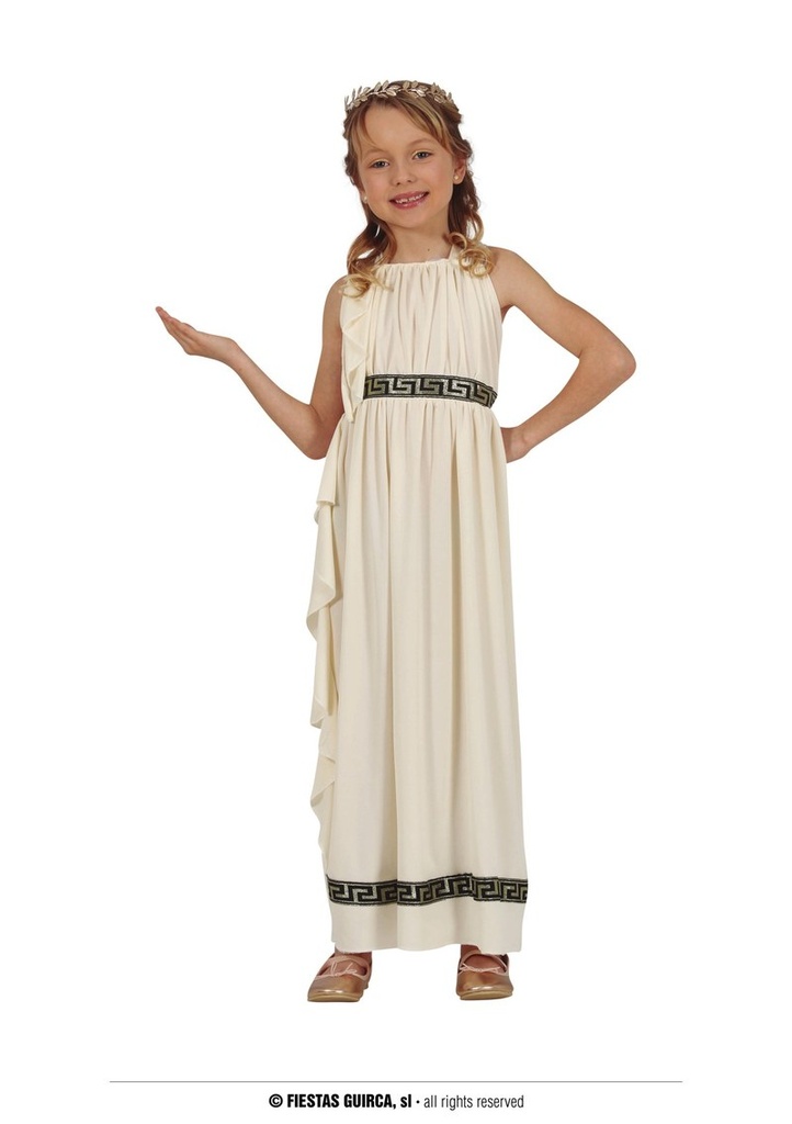 Greek Goddess Roman Girl Costume - Age 10 to 12 Years