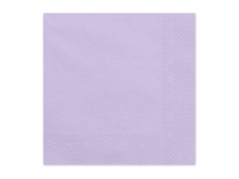 [SP33-109-002] Paper Napkins Lavender 33x33cm - 20pk