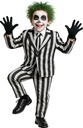 Beetlejuice Ghost Skeleton Boy Costume - Age 10 to 12 Years