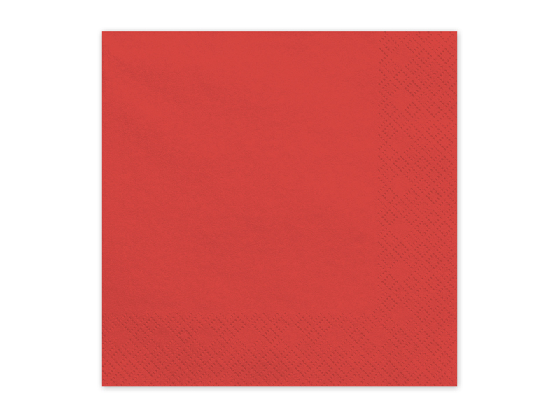 Paper Napkins Dark Red 33x33cm - 20pk