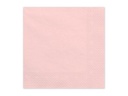Paper Napkins Light Pink 33x33cm - 20pk