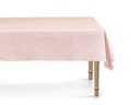 Disposable Tablecloth 180x120cm Light Pink