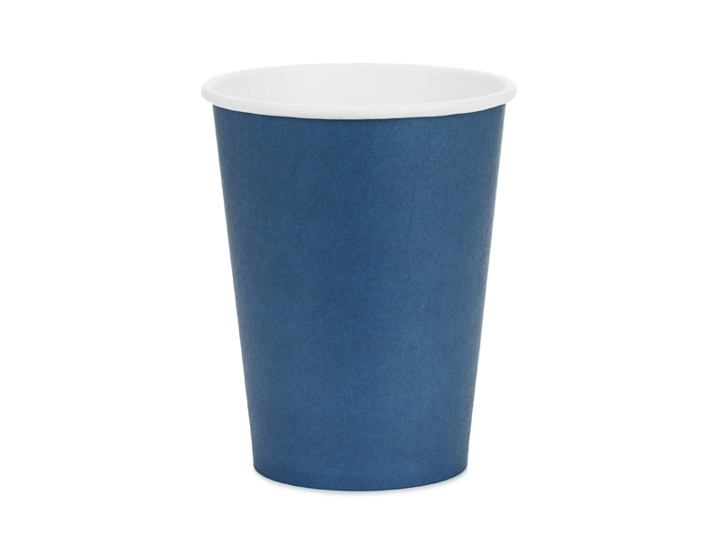 Paper Cups Dark Blue 250ml - 6pk