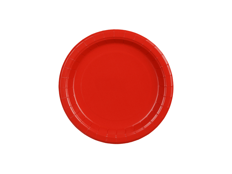 Paper Plates Red 18cm - 6pk