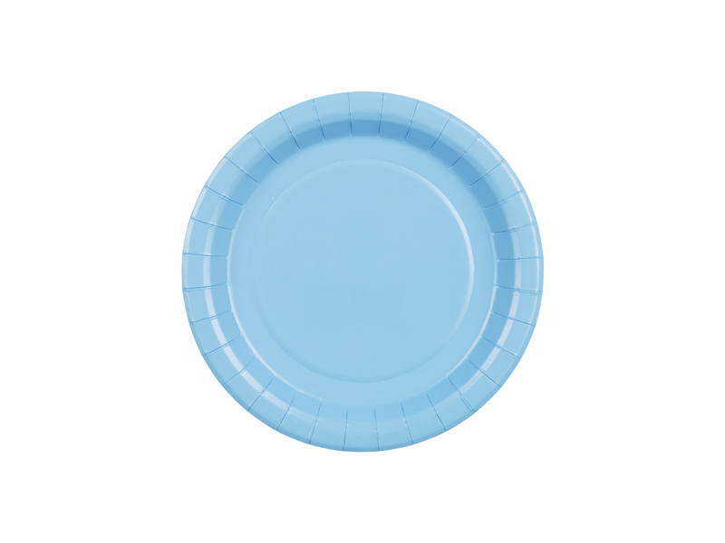 Paper Plates Light Blue 18cm - 6pk