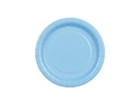 Paper Plates Light Blue 18cm - 6pk