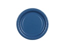 Paper Plates Dark Blue 18cm - 6pk