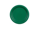 Paper Plates Dark Green 18cm - 6pk