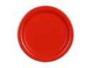 Paper Plates Red 23cm - 6pk