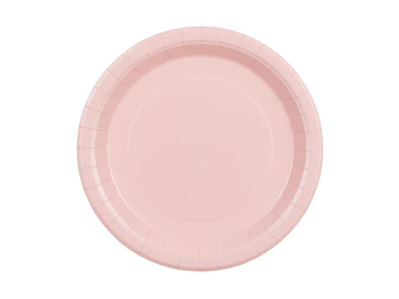 Paper Plates Light Pink 23cm - 6pk