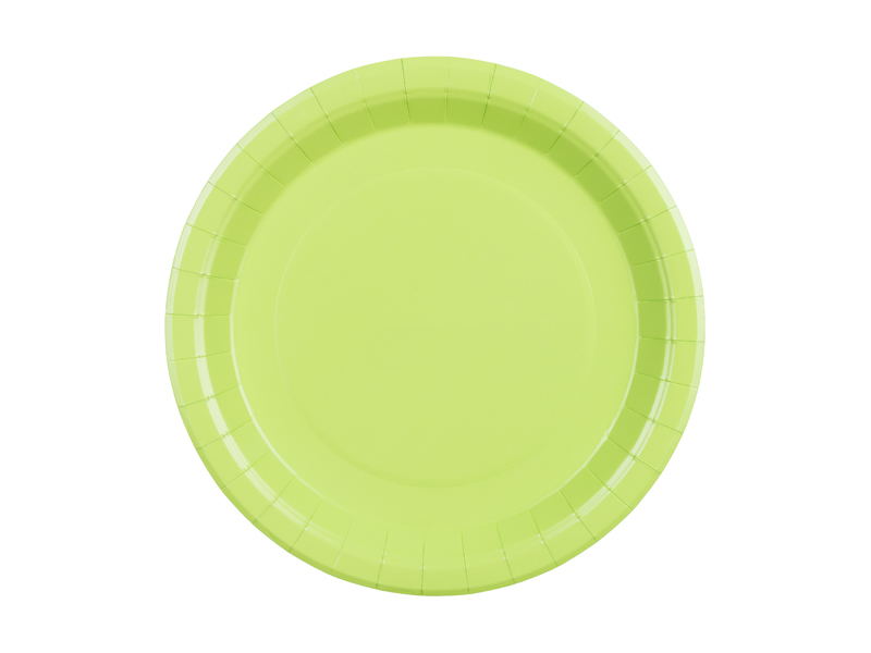 Paper Plates Light Green 23cm - 6pk