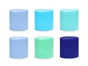Crepe Paper 5cm/10M Set Of 6 Pcs. Blue-Green Mix - 6pk