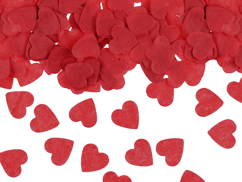 [KONS27-007] Confetti Hearts 16x16cm Red 15G