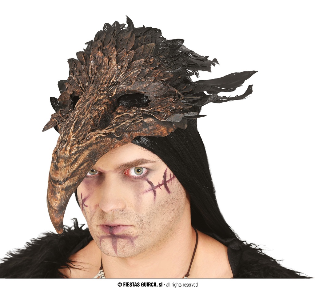 Mask Beak With Feathers - Adult One Size
