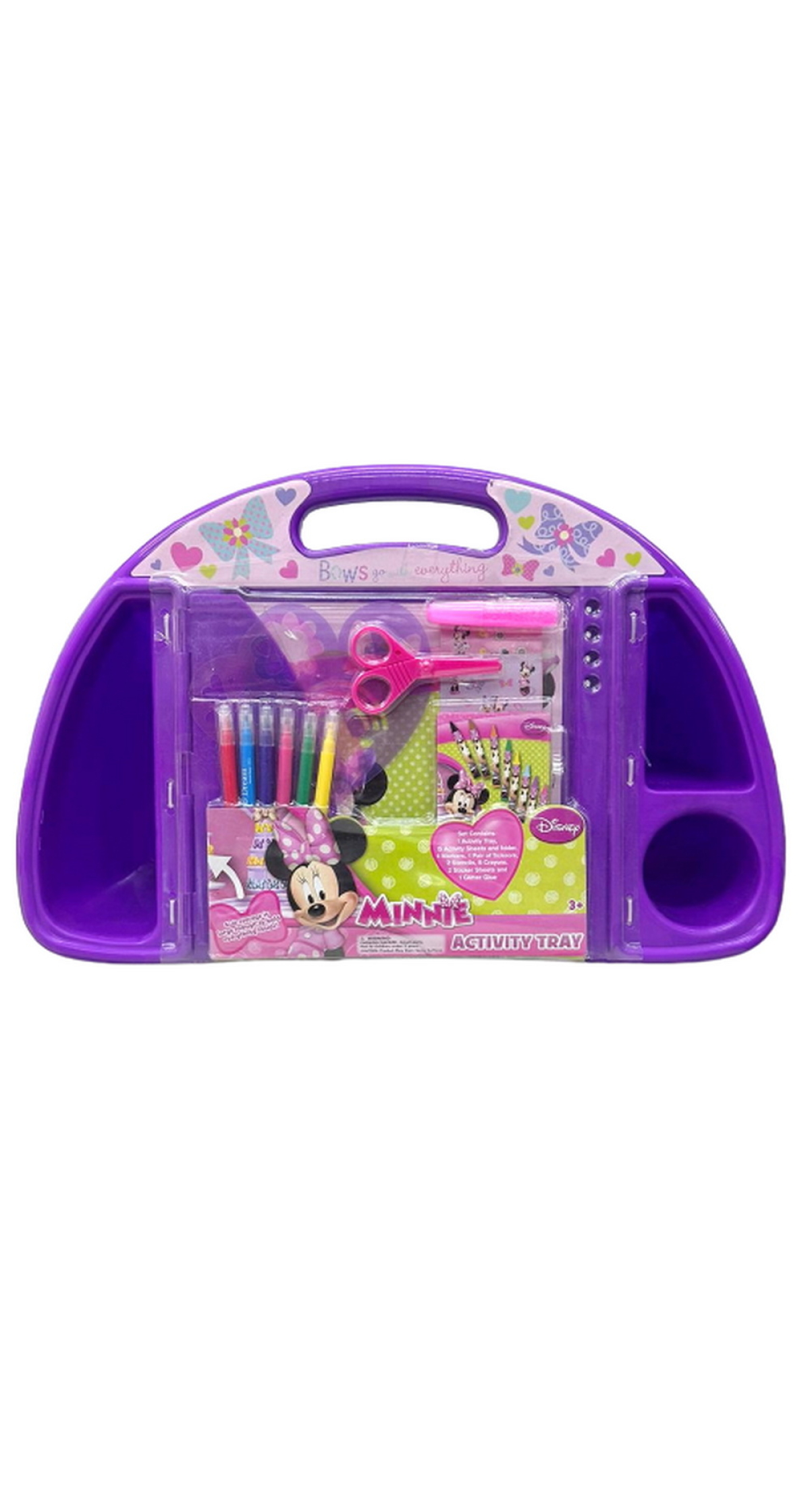 Minnie Mouse Bow-Tique Activity Tray (Assorted Pink/Purple) - For Age 3+ Years