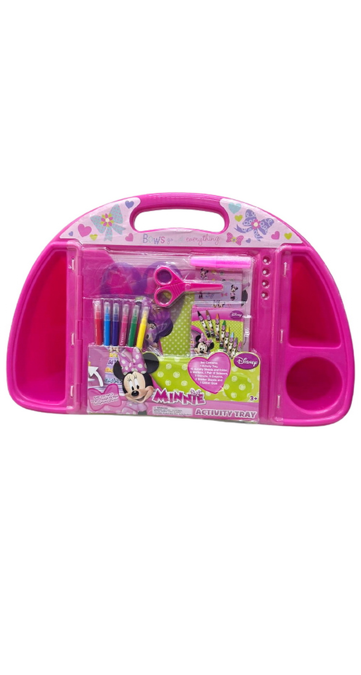 Minnie Mouse Bow-Tique Activity Tray (Assorted Pink/Purple) - For Age 3+ Years