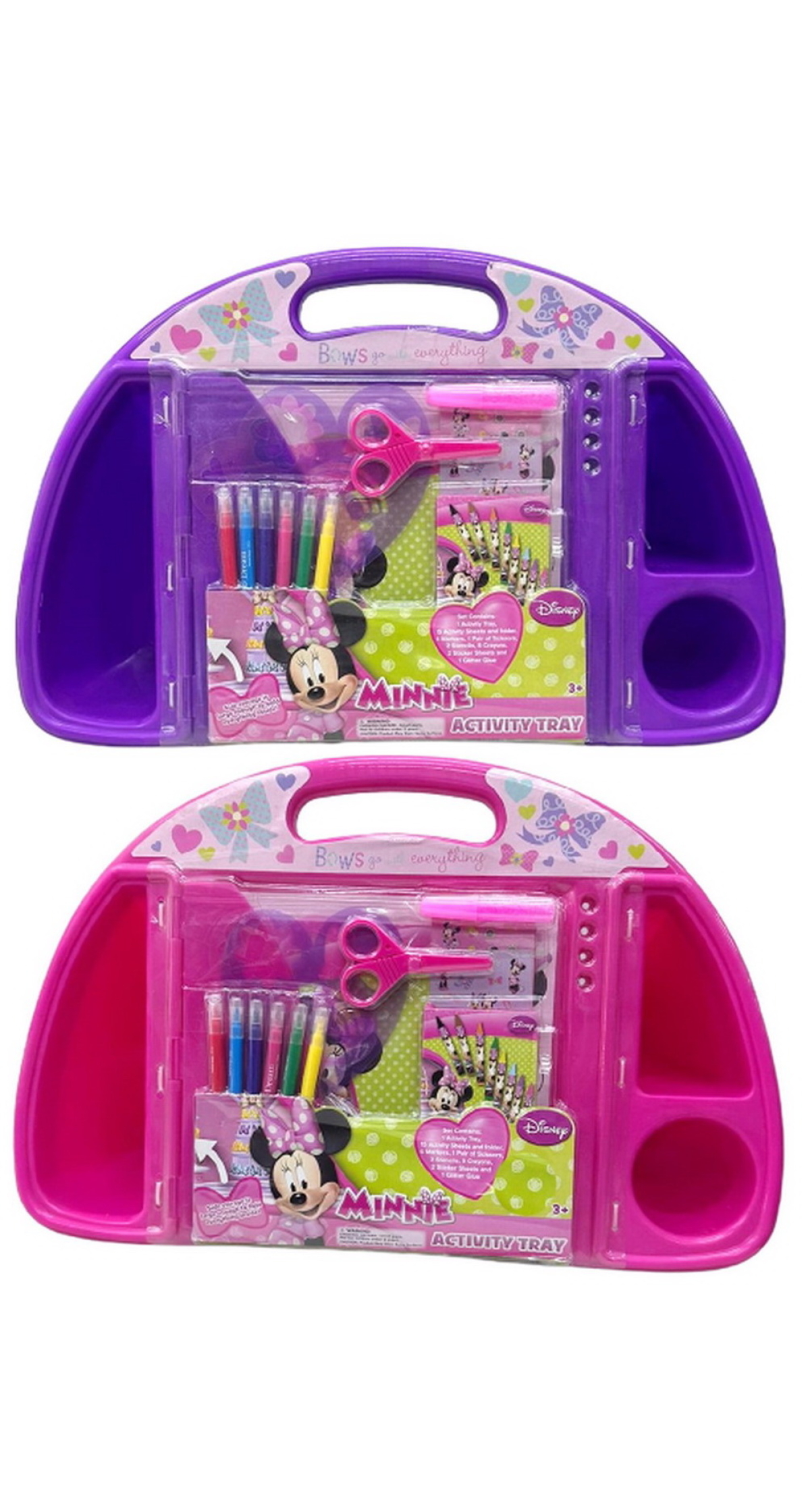 Minnie Mouse Bow-Tique Activity Tray (Assorted Pink/Purple) - For Age 3+ Years