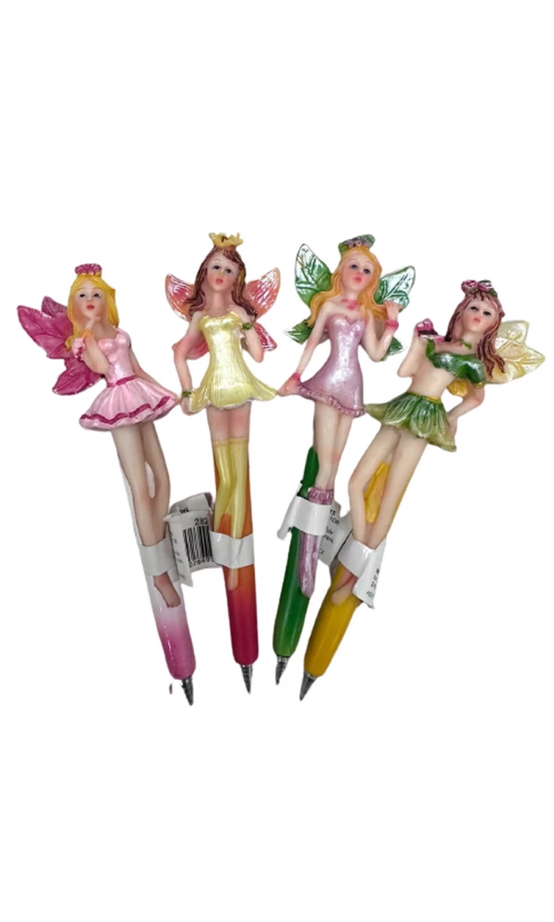 Fairy Character Hand Painted Pen 16cm (Assorted Designs) - 1pc