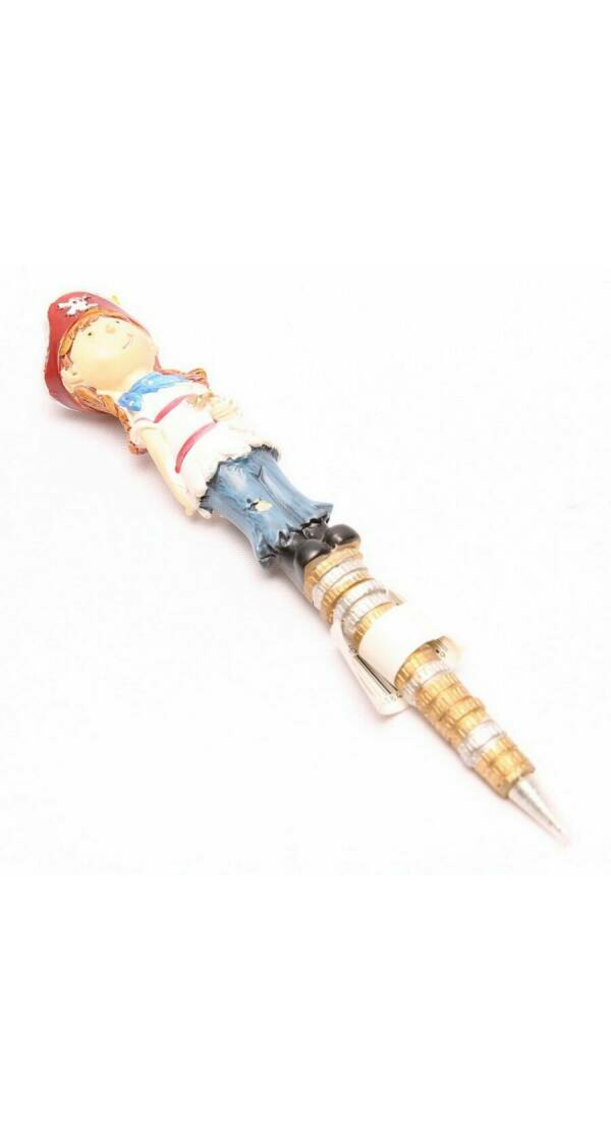 Pirate Hand-Painted Writing Pen (Assorted Designs) - 16cm - Image 4