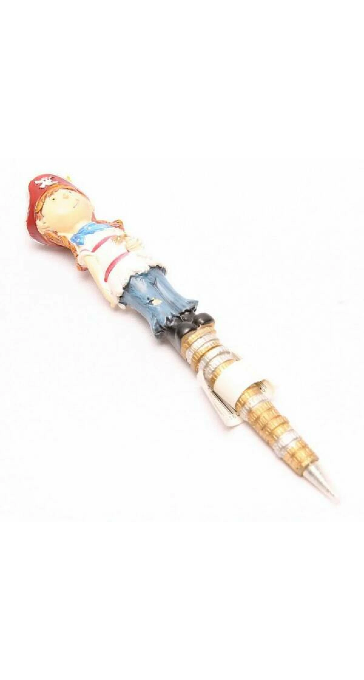 Pirate Hand-Painted Writing Pen (Assorted Designs) - 16cm - Image 4